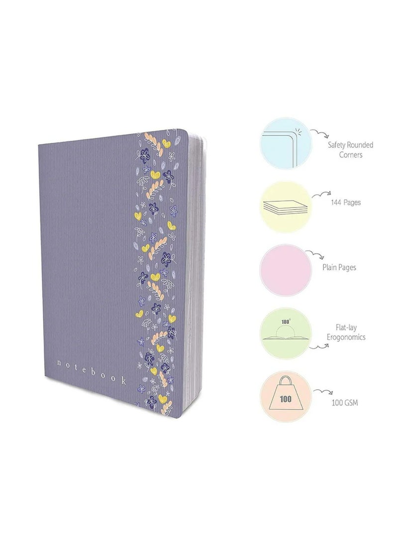 FACTOR NOTES دفتر ملاحظات بحجم A5 عادي 100 جرام سمك 144 صفحة - Image 2